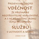 Obrázek epizody Služba vděčného přijímání (30) - kázání